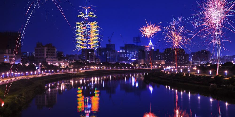 Ngắm pháo hoa đón năm mới tại Đài Bắc - Taipei 101 1